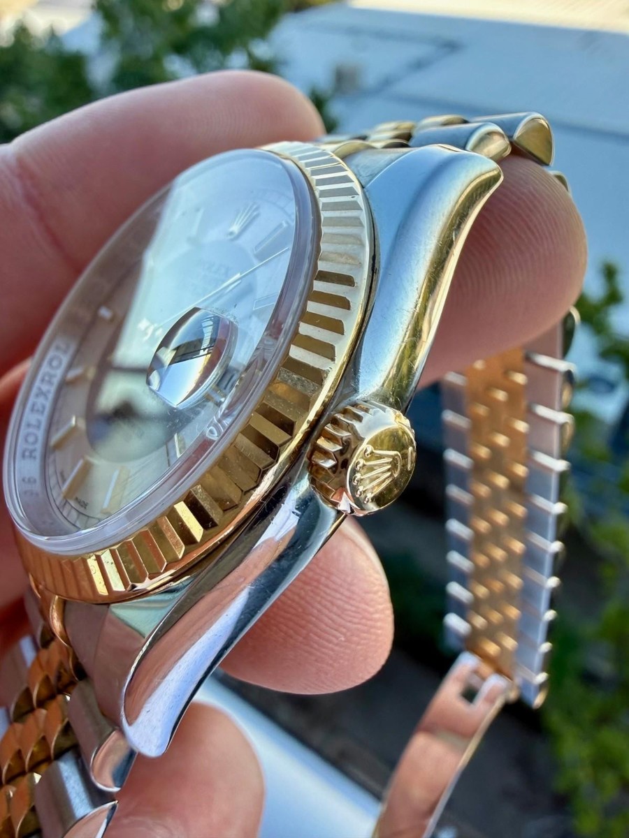 2005 Rolex Datejust 116233 Tuxedo Dial 36mm w/ Rolex Papers | eBay