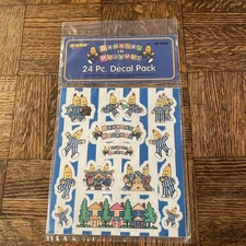 Vintage NOS Bananas In Pajamas Sticker Pack 24 Piece Decals