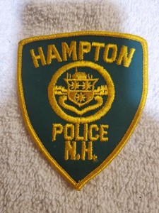 Vintage patch Hampton Police Department in New Hampshire.