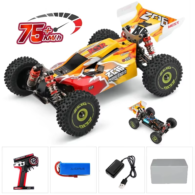 144010 75KM/H 2.4G RC Car Brushless 4WD Electric High Speed Off-Road Remote Cont