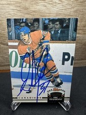 1991-92 Eric Desjardins Topps Stadium Club #326 In-Person ON-CARD AUTO