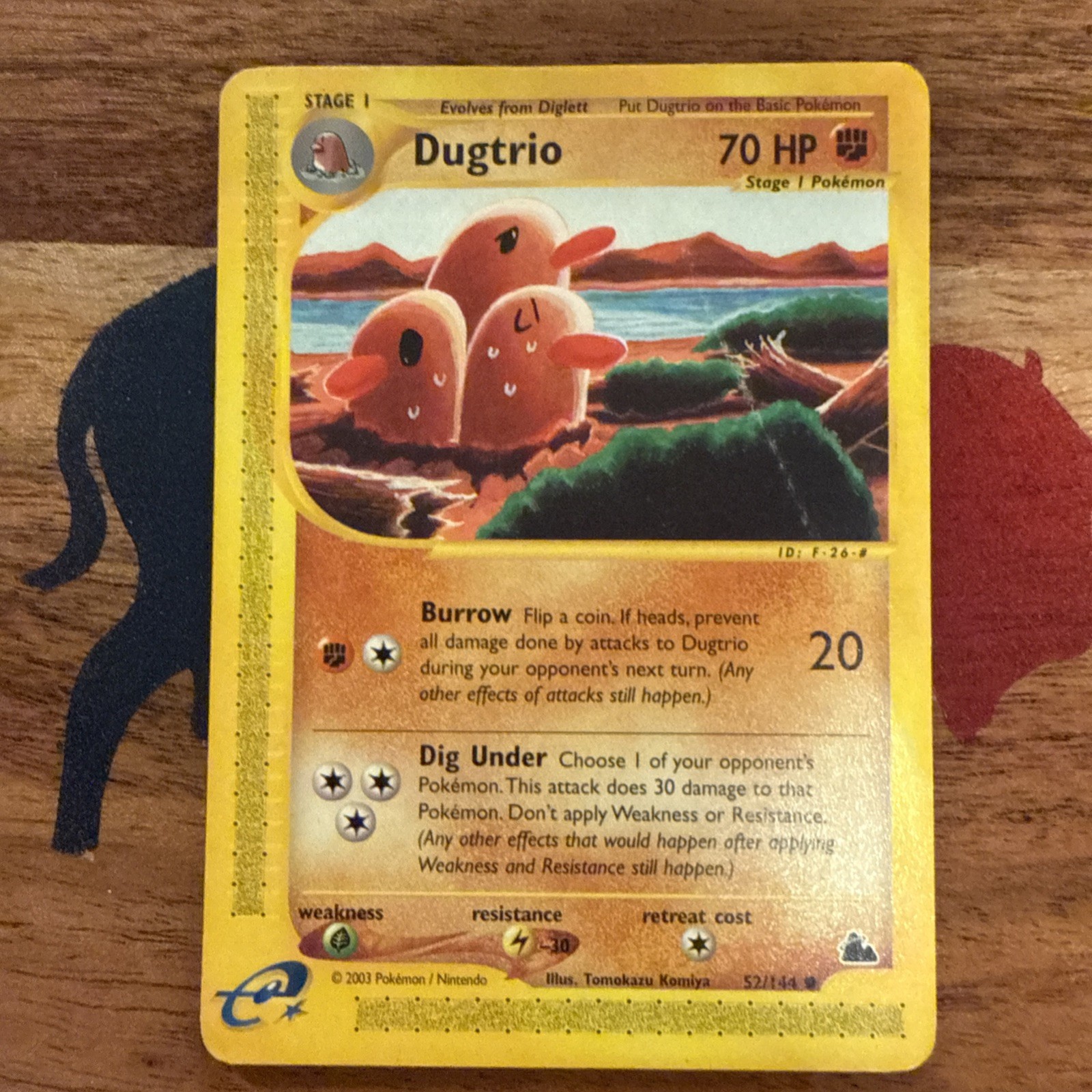MP Pokemon Card - Dugtrio Skyridge 52/144 Common