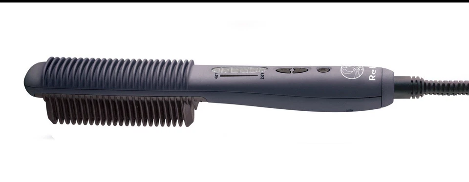 NEW Rebel Multi-Purpose Ceramic Hair Brush Straightener / Curler - Black - Image 2 of 2