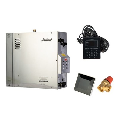 9KW Steam Generator,Motorized Auto Drain,Stainless Steel, TOUCH PANEL