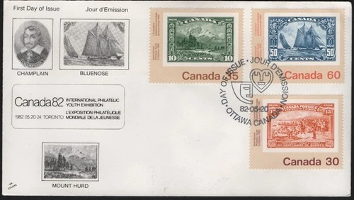 Can 910, 912 & 913 - 1982 Canada '82 - Combination FDC By NR Covers