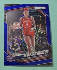 2025 Panini Prizm WNBA SHAKIRA AUSTIN Blue Velocity Prizm #81 Washington Mystic 