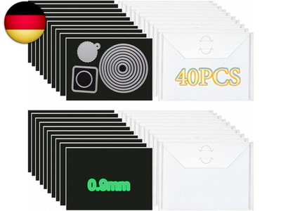 CYFUN DESIGN 40 Stück Stanz- und Briefmarken-Aufbewahrungstaschen und 