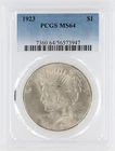1923 Peace Silver Dollar PCGS MS64 S$1 Philadelphia Minted No Reserve