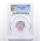 1941 Mexico 20 Centavos Silver — photo from another recent sale