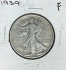 1939 WALKING LIBERTY SILVER HALF DOLLAR  ~ FINE  ~ NICE COIN ~ 90% SILVER