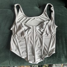 Women s Corset Bustier in Light Gray Unbranded