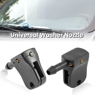 #ad Front Windshield Washer Nozzles Jet Spray Van Trunk Universal For Wiper Arm 12mm $8.99