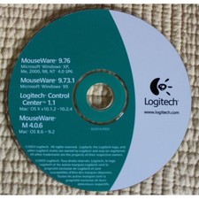 CD Logitech MouseWare 9.76 Control Center 1.1 4.0.6 602014-0920 Windows Mac OS