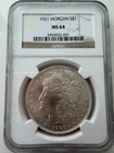 1921 Morgan Silver Dollar NGC MS64 - Original Luster & Bright
