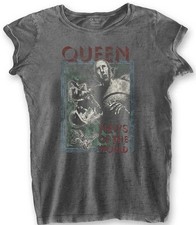 Queen News Of The World Womens Burnout T-Shirt NEW OFFICIAL