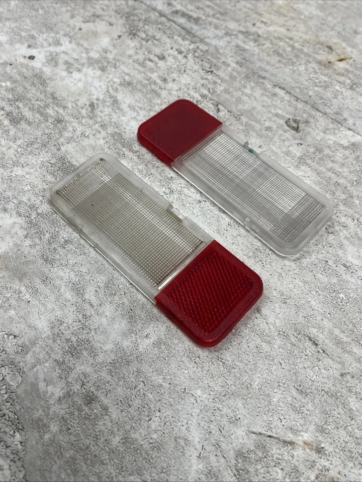 Juego de lentes de lámpara de cortesía para puerta delantera Ford Van SUV 1992-2008 OEM Foto 4 de 4