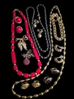 Vintage Signed Monet, Trifari 1928 Goldtone Jewelry Lot