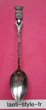 M11402 Petite Cuillère De Collection En Métal Argenté Cahors Poinçon 