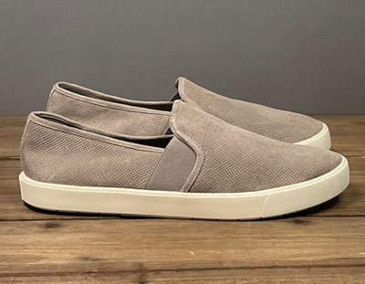 Vince Women's Preston Slip On Sneakers Size 7.5 Taupe Suede