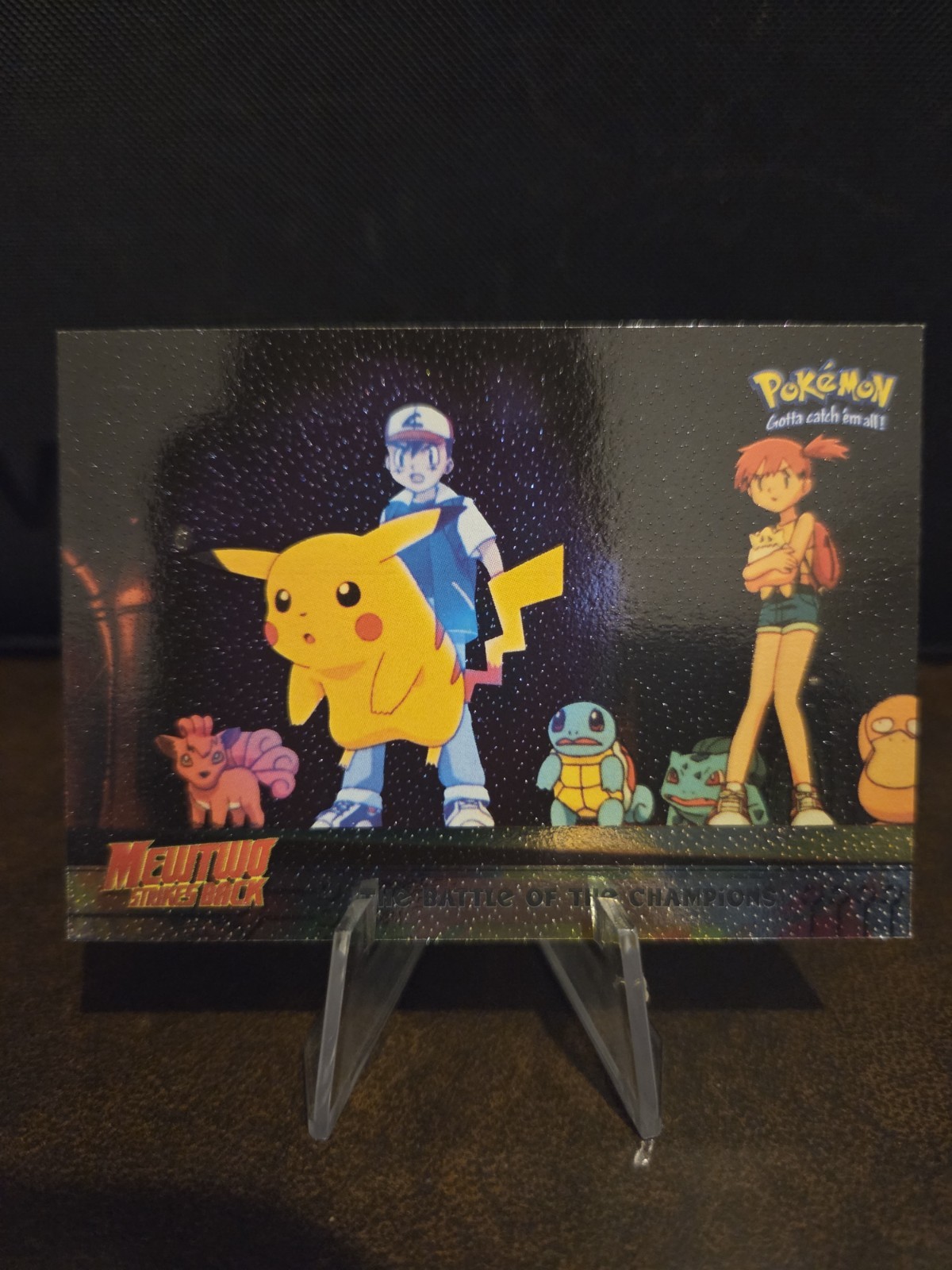 Pokemon Card THE BATTLE OF THE CHAMPIONS #25 Topps Mewtwo Strikes Back Holo Foil