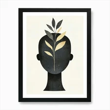 Portrait Of A Person Art Print Framed Wall Art Poster Canvas Print Picture