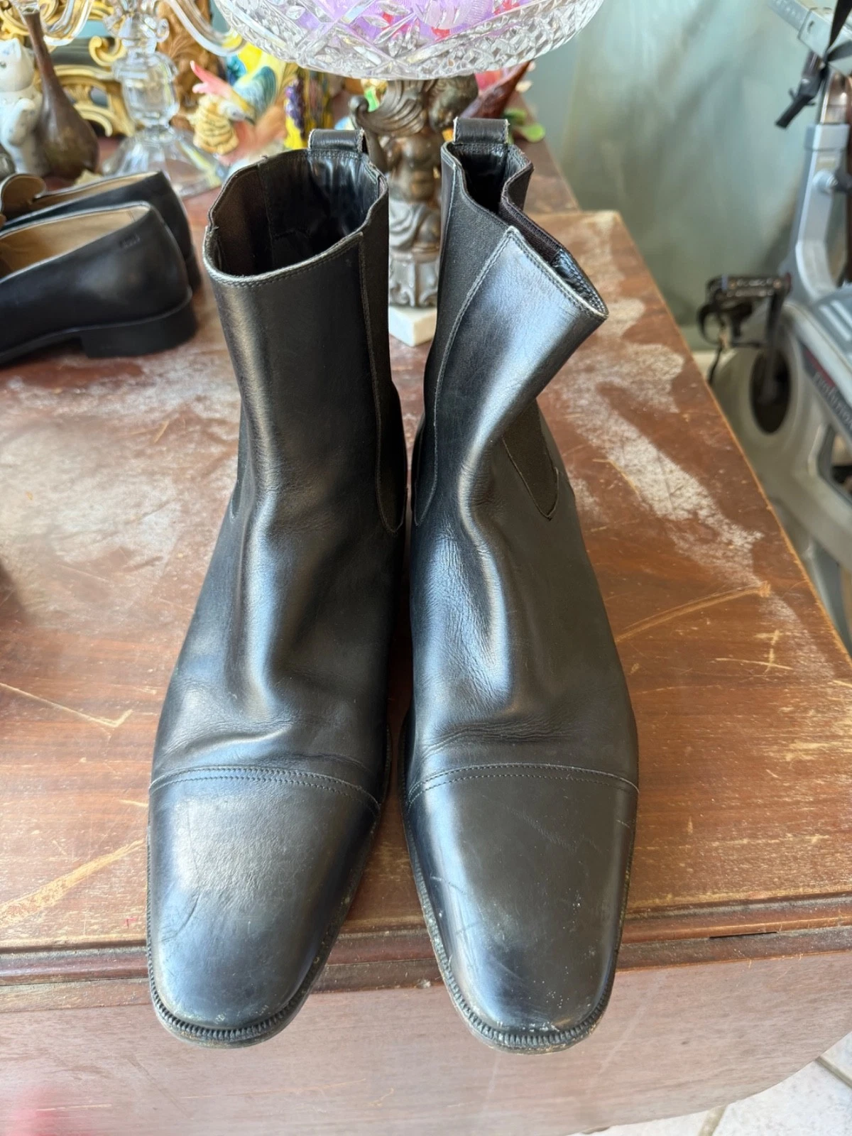 Tom Ford — Tom Ford Black Leather Chelsea Boots Size 10.5 US