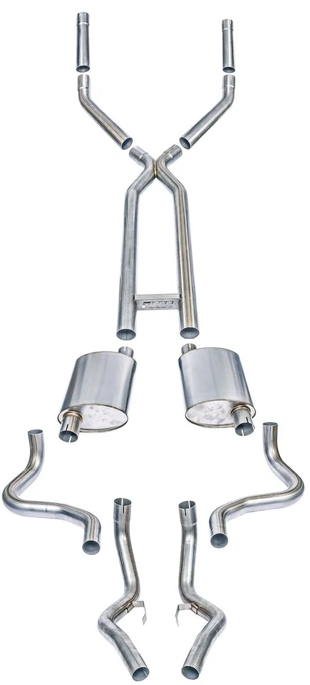 JEGS 30583  Header-Back Dual 2-1/2 in. Exhaust Kit 409 Stainless Steel - Image 4 of 4