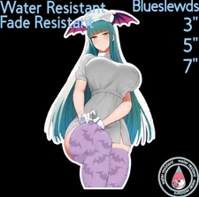 Darkstalkers Morrigan Aensland 3"/5"/7" Lewd Anime Laptop Bottle Sticker