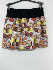 Sparkle Skirt Womens MED Beer Theme  Running Run Gym Swing Style Skort