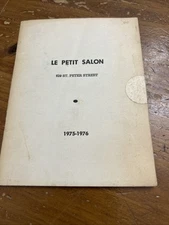 1975-76 Le Petit Salon Officers Members Governors Booklet New Orleans Vintage