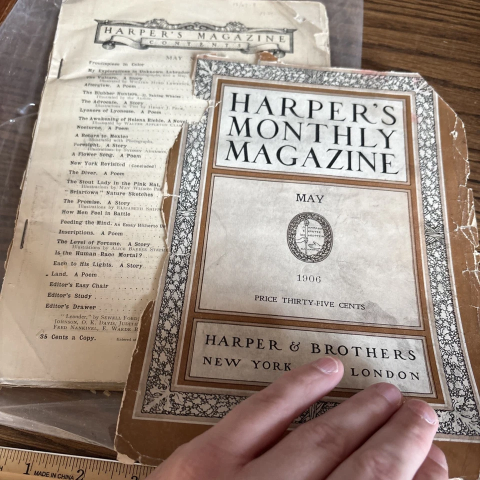 Henry James Lewis Carroll / Harper's Monthly Magazine May 1906 Foto 2 de 4