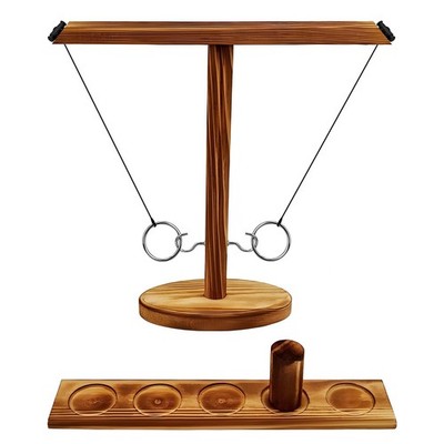 Hooks Ring Toss Game für Kinder Erwachsene, Ring Toss Hook und Ring Indoor, T...