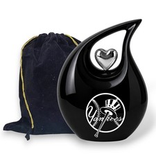 Teardrop New York Yankees Baseball Cremation Urn for Human Ashes Adult Large New
