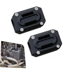 2 PCS Motorcycle Engine Guard Bumper Protection Block, Crash Bar Decor Slider, 
