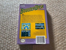 Boulder Dash (Nintendo NES, 1990) - COMPLETO / CIB / CAJA / ESPUMA / MANUAL *PROBADO