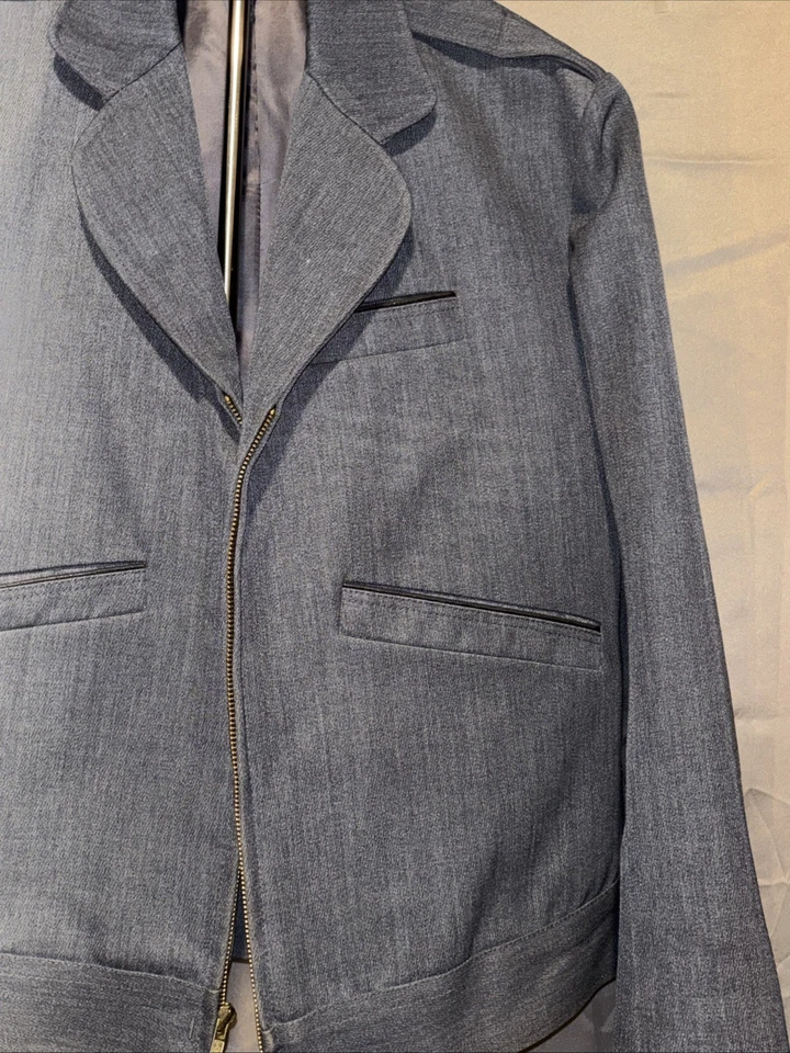 Vintage AC Transit Jacket Mens 44R Black Uniform Operator Bus Driver - Image 4 of 4