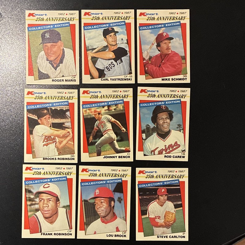 Topps 1987 Kmart 25th Anniversary Collector's Edition 15-Card Lot