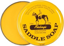 Fiebing's Yellow Saddle Soap for Leather 3.5 oz Tin - Leather Cleaner  Condit