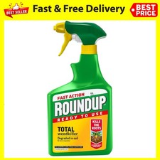 Roundup Total Fast Action Weed Killer, 1 Litre 8.99 per litre