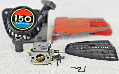 #ad VTG Homelite 150 Automatic Chainsaw Parts Carburetor Recoil amp; More $49.95