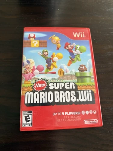 New Super Mario Bros. Wii (Nintendo Wii, 2009) CiB TESTED AND WORKING Clean