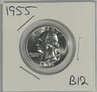 1955 Washington Quarter 90% Silver Bullion Uncirculated