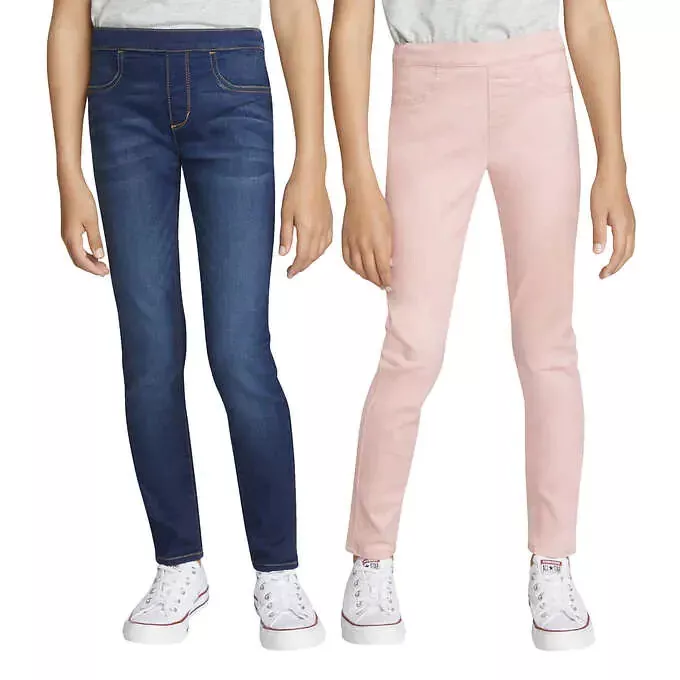 NWT LEVIS YOUTH 2 PACK STRETCH PULL ON JEANS Girls Size 7