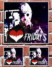 JASON LOVES FRIDAYS 7" and 3" DECAL STICKERS for HOME, SCHOOL, AUTO, SKATE
