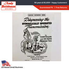 For 1946-1954 Dodge Chrysler Desoto Manual Shop Fluid Drive Semi Auto Trans.