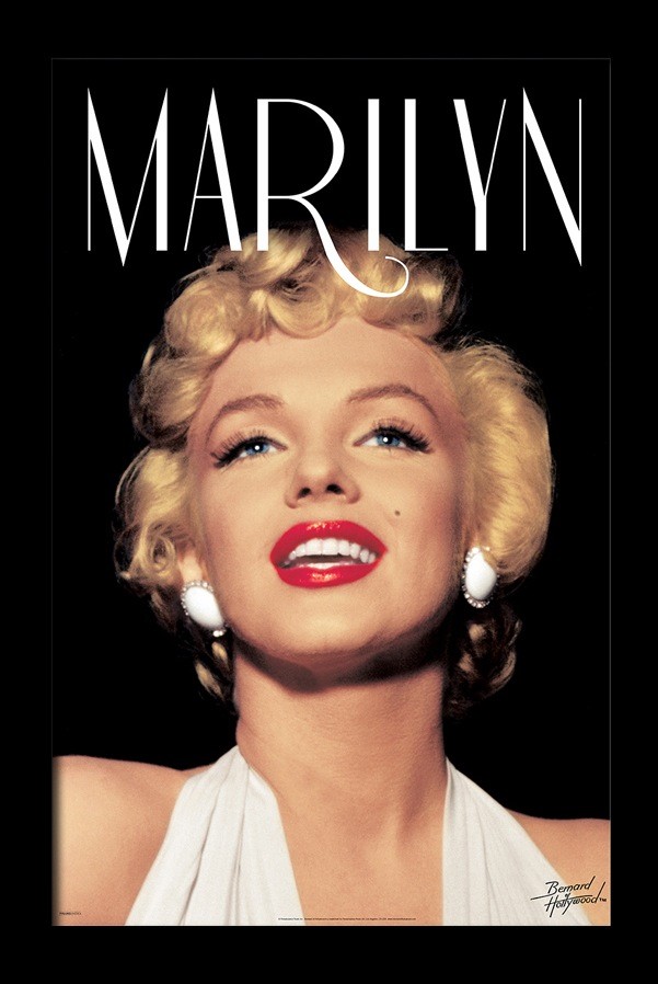 POSTER GELCOAT EMOLDURADO MARILYN MONROE HEAD SHOT 13x19 icônico belo  modelo ato!