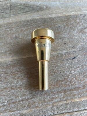 Rare Monette BP6 Mouthpiece For Piccolo Trumpet Small Shank Gold Plated NICE