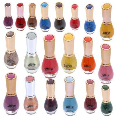 Safran Nagellack Lack Nagelhärter 13ml Hochglanz Schimmer Perle Matte Oberfläche