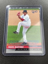2005 Leaf Baseball Pedro Martinez (Red Sox) Blue Press Proof #65/75