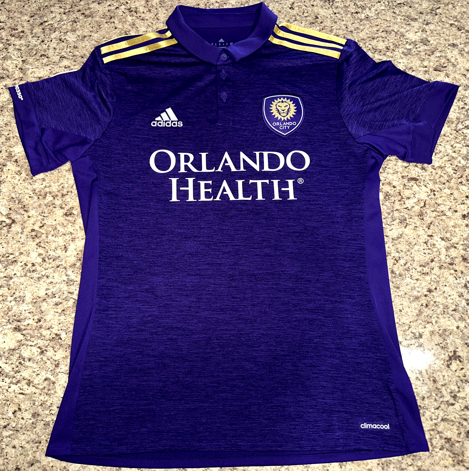2018 Orlando City Jersey Home kit, Men, Size Medium CX2303 Authentic